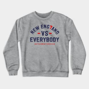 New England Against The World - Gray Crewneck Sweatshirt